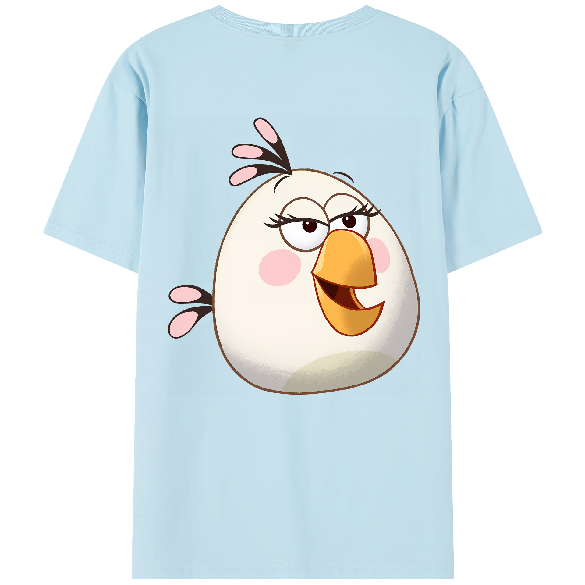 （画像用） Angry Birds アングリーバード 綿100％半袖Tシャツ（背面プリント）
